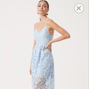 ASTR The Label Periwinkle Lace Dress